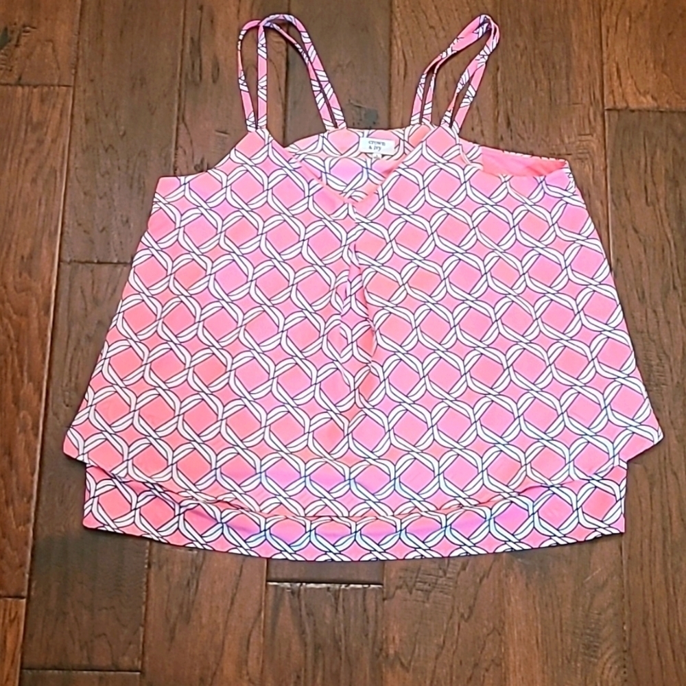Crown & Ivy sleeveless spaghetti strap top size Large